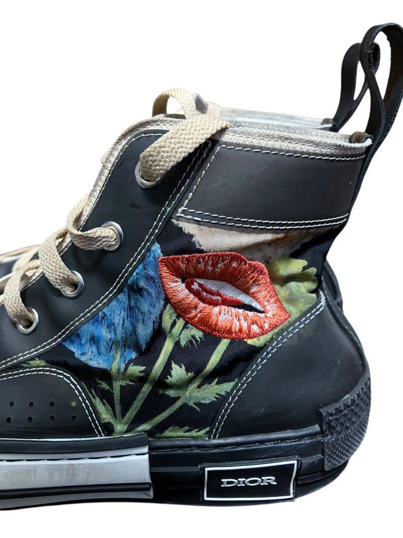 Christian Dior Sneakers Shoes High-cut B23 Raymond Pettibon EU 40 US 7 Black