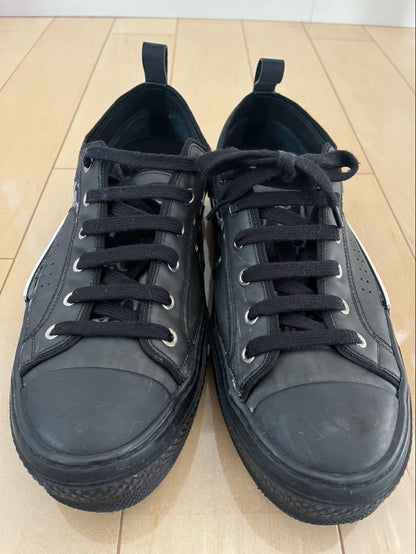Christian Dior Sneakers Shoes Low-Cut Oblique EU 41 US 8 Black Authentic