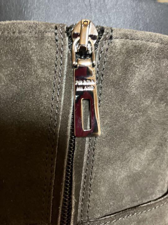 PRADA Short Boots Shoes EU 37 US 7 Suede Dark Brown Authentic