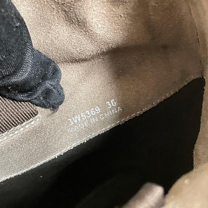 PRADA Long Boots Shoes EU 36 US 6 Suede Brown Authentic