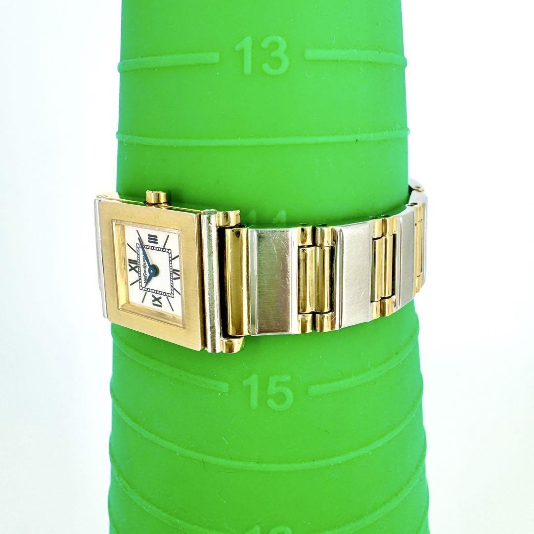 Saint Laurent Quartz Watch Wristwatch Logo Gold Silver Women's Authentic