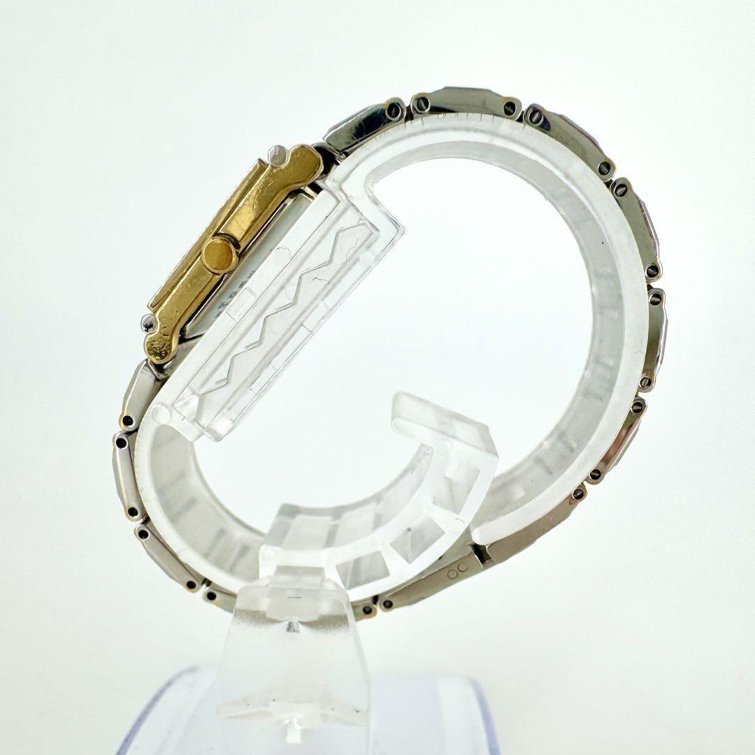 Saint Laurent Quartz Watch Wristwatch Logo Gold Silver Women's Authentic