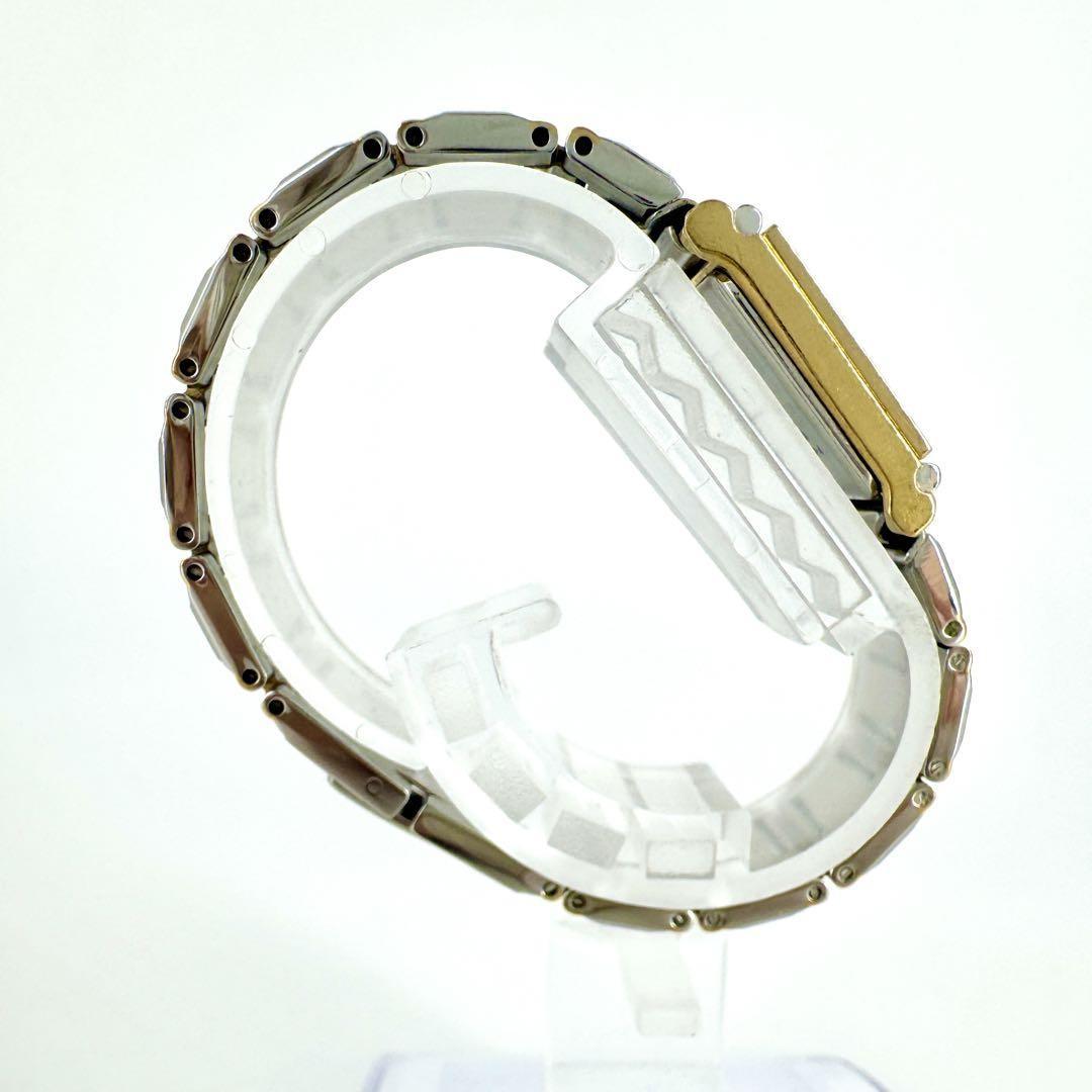 Saint Laurent Quartz Watch Wristwatch Logo Gold Silver Women's Authentic