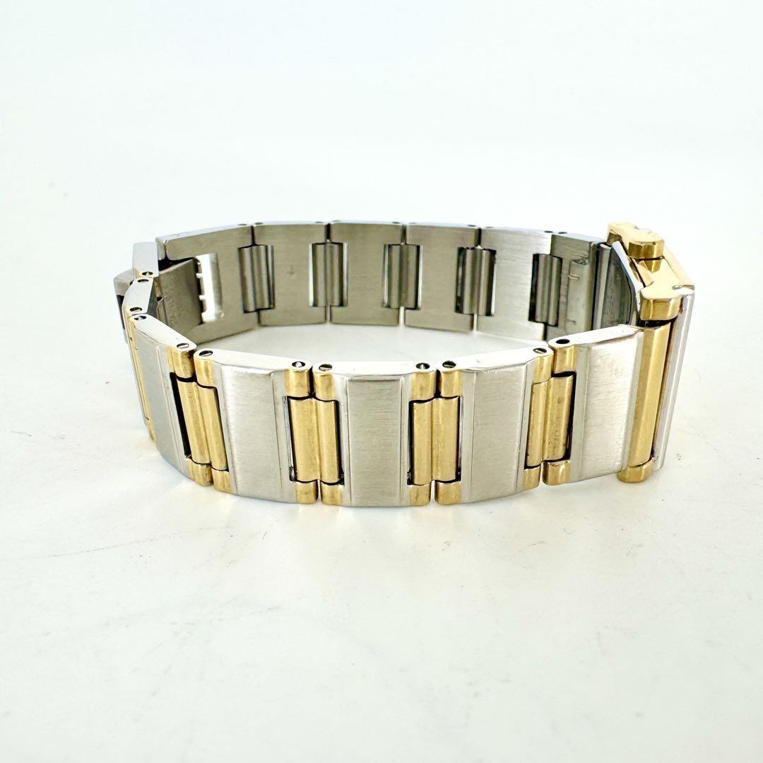 Saint Laurent Quartz Watch Wristwatch Logo Gold Silver Women's Authentic