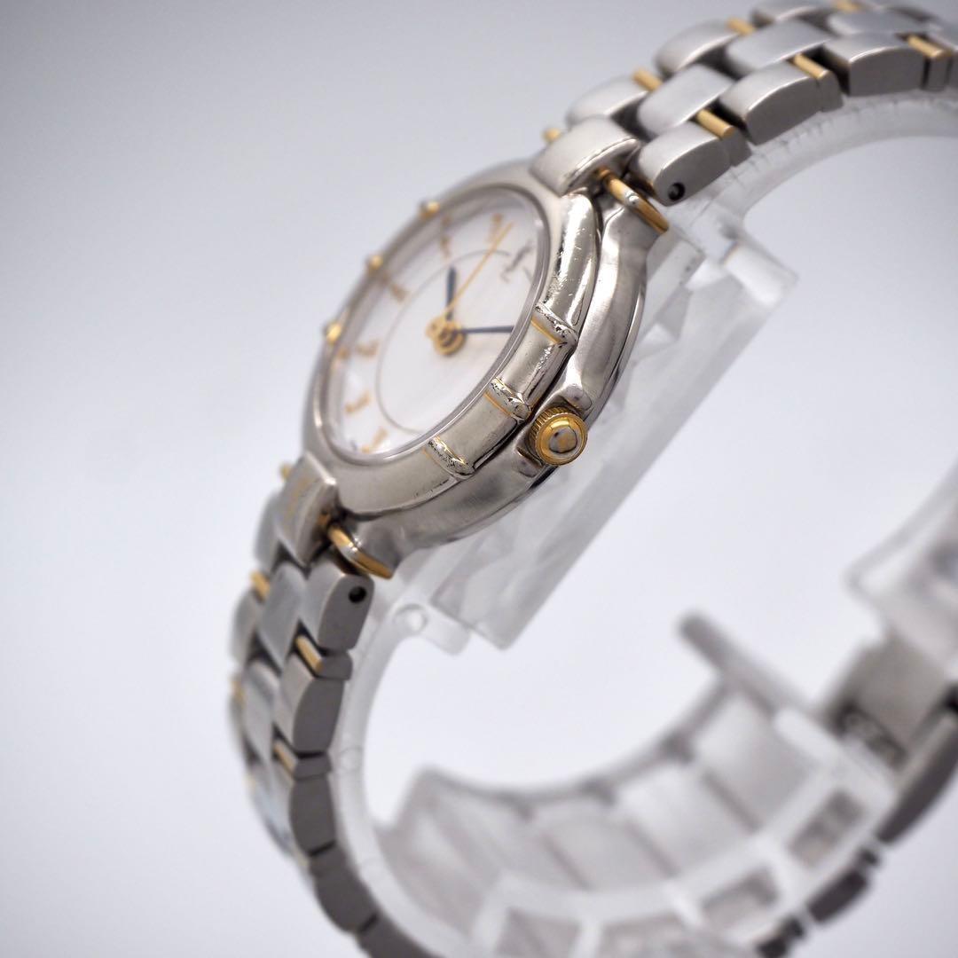 Saint Laurent Quartz Watch Wristwatch YSL Cassandra Gold Silver Women's Auth
