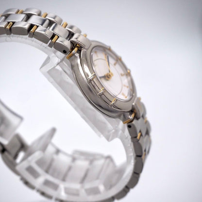 Saint Laurent Quartz Watch Wristwatch YSL Cassandra Gold Silver Women's Auth