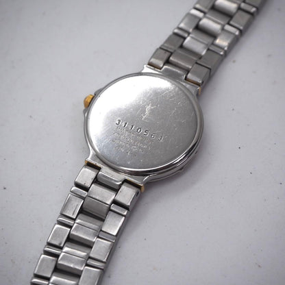 Saint Laurent Quartz Watch Wristwatch YSL Cassandra Gold Silver Women's Auth