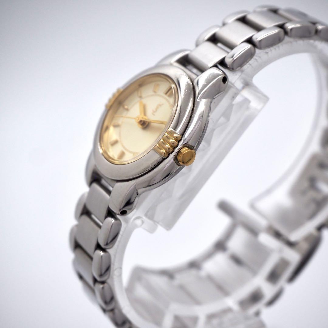 Saint Laurent Quartz Watch Wristwatch YSL Cassandra Gold Silver Women's Auth