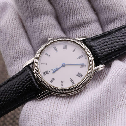 Saint Laurent Quartz Watch Wristwatch YSL Cassandra Silver Women's Auth