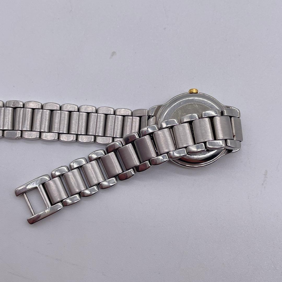 Saint Laurent Quartz Watch Wristwatch YSL Cassandra Navy Gold Women's Auth