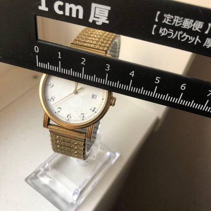 Saint Laurent Quartz Watch Wristwatch YSL Cassandra Gold White Women's Auth