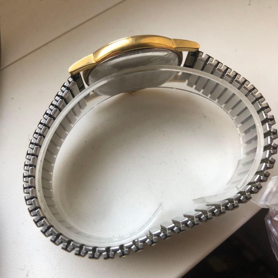 Saint Laurent Quartz Watch Wristwatch YSL Cassandra Gold White Women's Auth