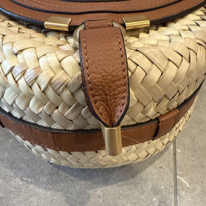 Chloe Shoulder bag brown beige Brown Beige Tassel Women's Used Authentic