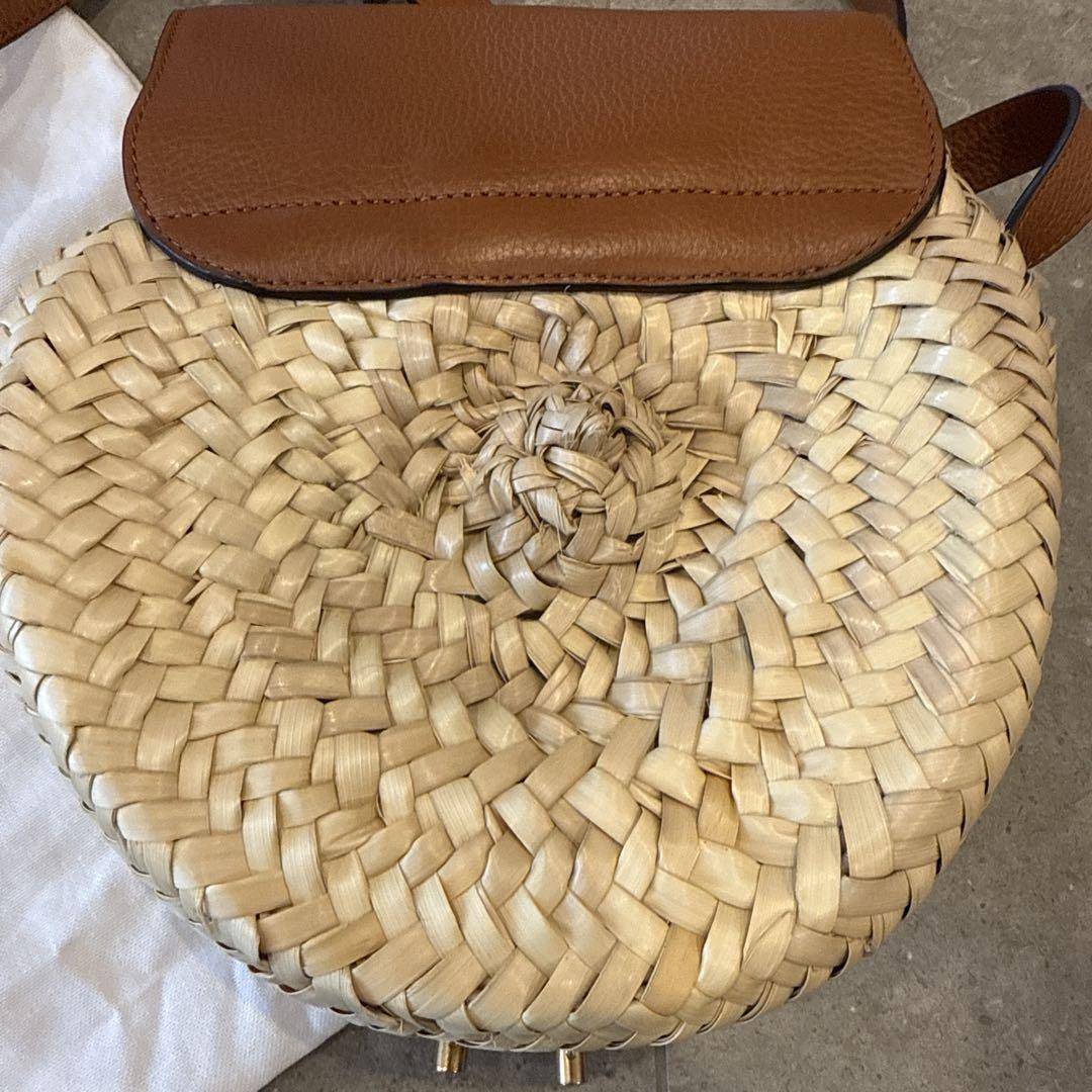 Chloe Shoulder bag brown beige Brown Beige Tassel Women's Used Authentic