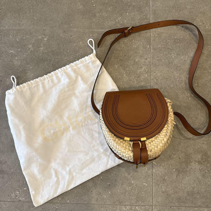 Chloe Shoulder bag brown beige Brown Beige Tassel Women's Used Authentic