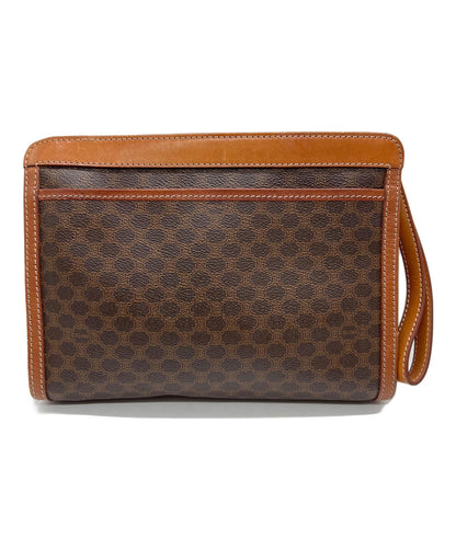 CELINE Clutch Bag Second Bag Macadam Brown Authentic