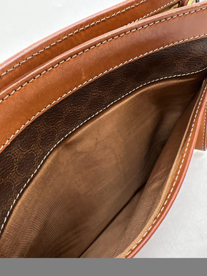 CELINE Clutch Bag Second Bag Macadam Brown Authentic