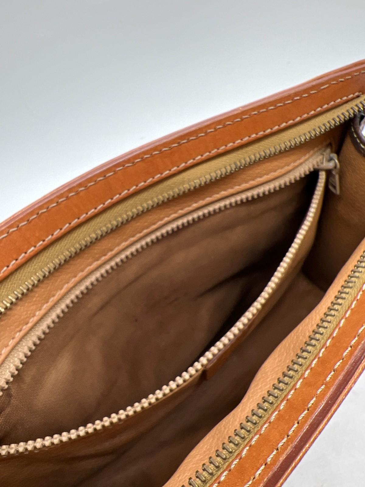 CELINE Clutch Bag Second Bag Macadam Brown Authentic