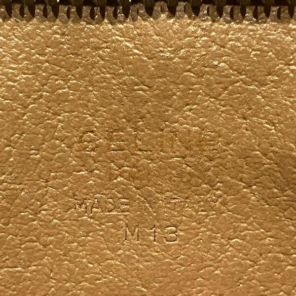 CELINE Clutch Bag Second Bag Macadam PVC Leather Brown Authentic