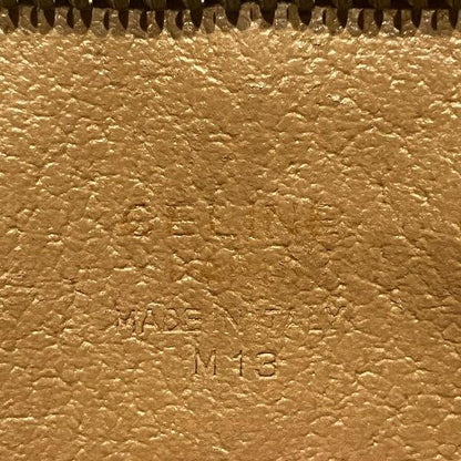 CELINE Clutch Bag Second Bag Macadam PVC Leather Brown Authentic