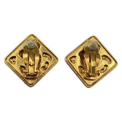 Saint Laurent Earrings Heart YSL Cassandra Gold Authentic