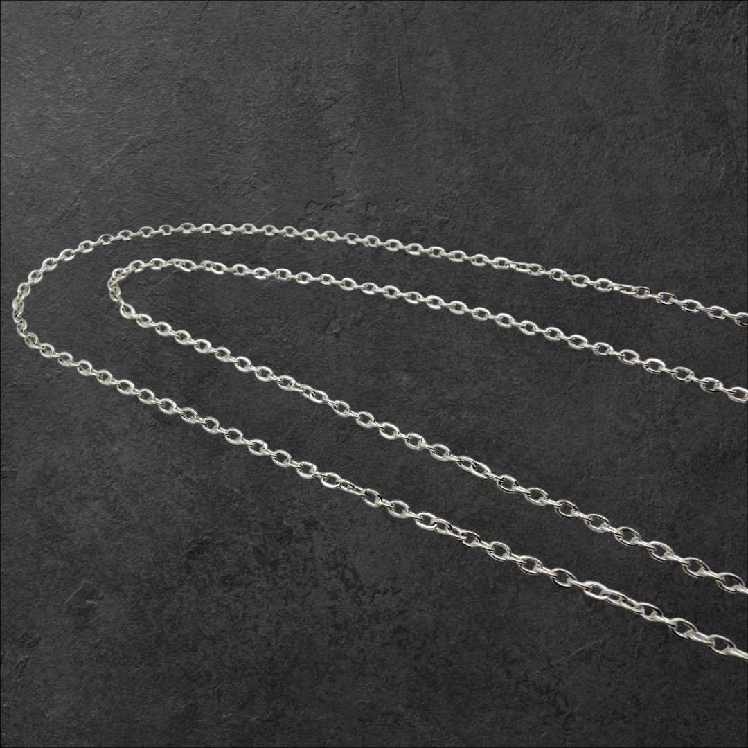 Saint Laurent Necklace Pendant Heart Rhinestone YSL Cassandra Silver Authentic