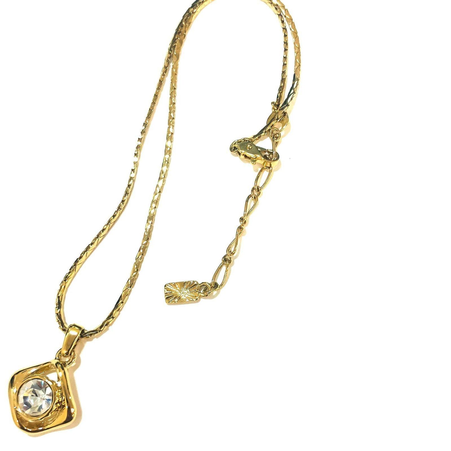 Saint Laurent Necklace Pendant Chain YSL Cassandra Gold Authentic