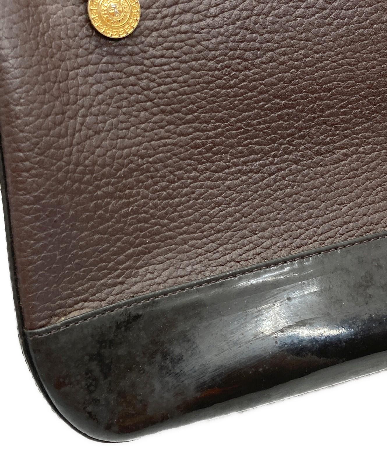 VERSACE Hand Bag Tote Purse Sunburst Authentic