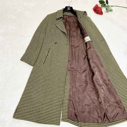 Aquascutum Chester Coat Club Check Asian fit M US size S Green Authentic