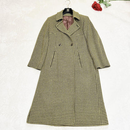 Aquascutum Chester Coat Club Check Asian fit M US size S Green Authentic