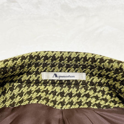 Aquascutum Chester Coat Club Check Asian fit M US size S Green Authentic