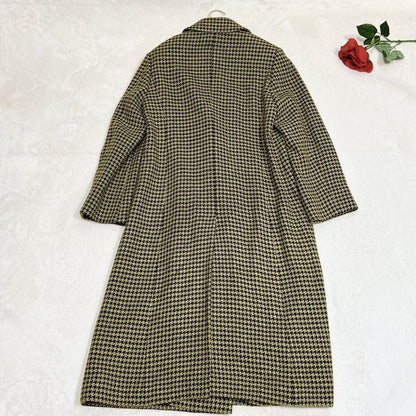 Aquascutum Chester Coat Club Check Asian fit M US size S Green Authentic