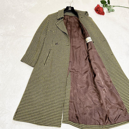 Aquascutum Chester Coat Club Check Asian fit M US size S Green Authentic