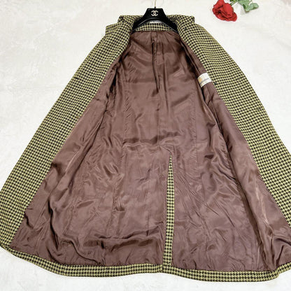 Aquascutum Chester Coat Club Check Asian fit M US size S Green Authentic