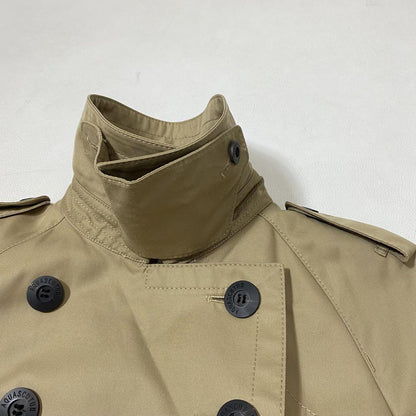 Aquascutum Trench Coat Club Check Asian fit M US size S Beige Authentic