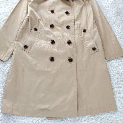 Aquascutum LONDON Trench Coat Club Check Asian fit M US size S Beige Authentic