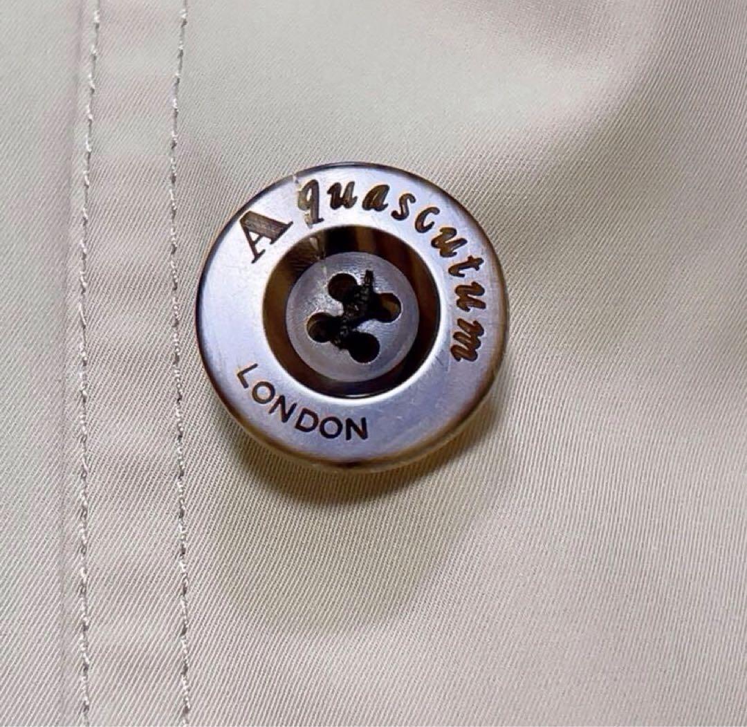 Aquascutum Trench Coat Asian fit M US size S Beige Authentic