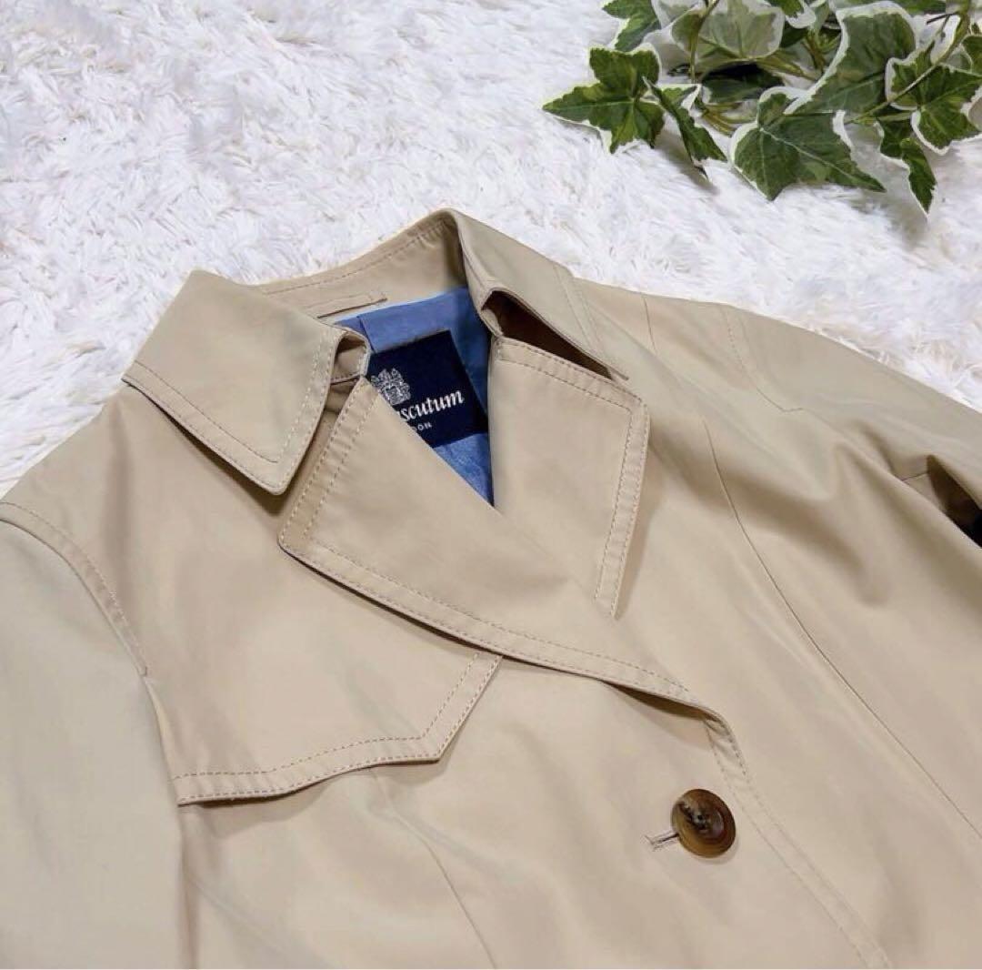 Aquascutum Trench Coat Asian fit M US size S Beige Authentic