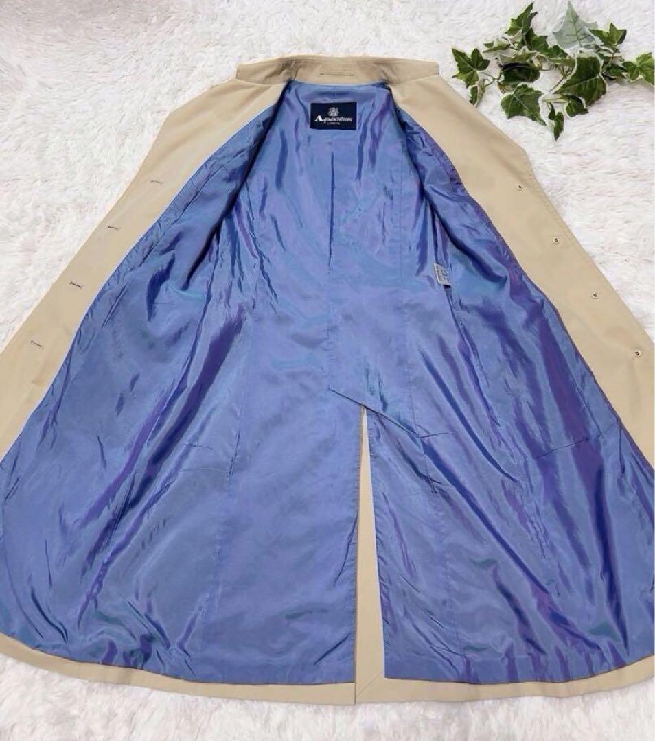 Aquascutum Trench Coat Asian fit M US size S Beige Authentic
