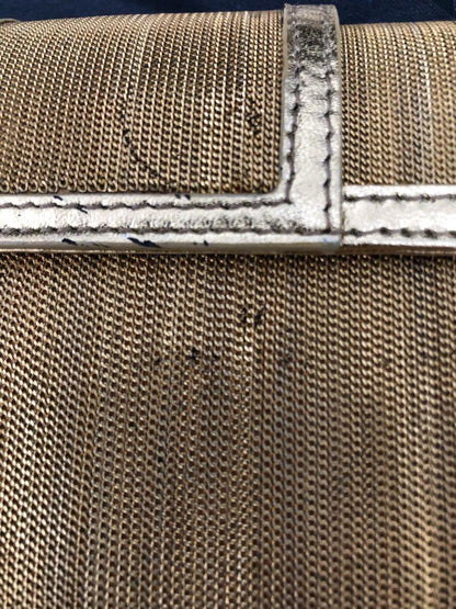 FENDI Clutch Party Bag Second Bag Gold Authentic