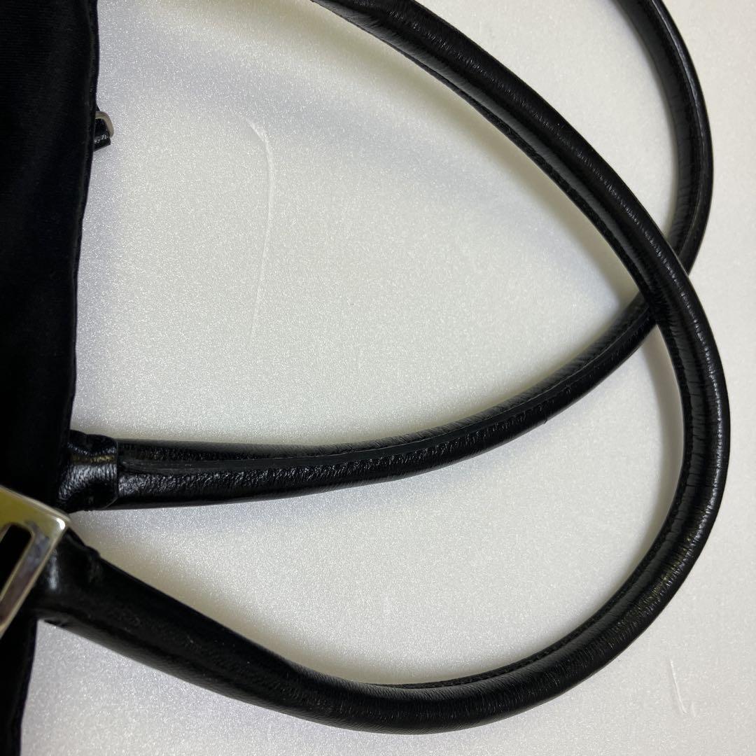 FENDI Hand Bag Tote Purse FF Black Authentic