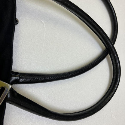 FENDI Hand Bag Tote Purse FF Black Authentic