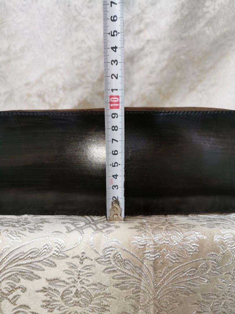 GUCCI Shoulder Bag Purse GG Canvas Leather Dark Brown Authentic