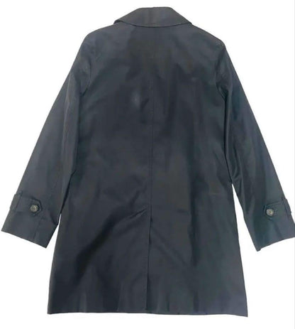 Aquascutum Trench Coat Club Check Asian fit M US size S Black Red Authentic