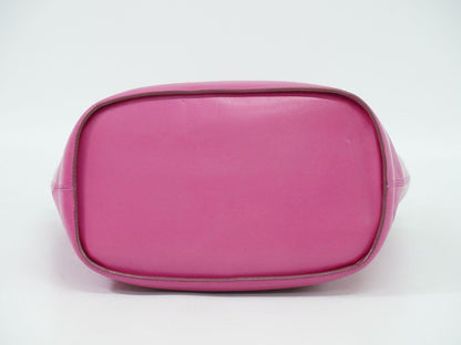 CELINE Hand Bag Tote Purse Leather Pink Authentic