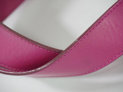 CELINE Hand Bag Tote Purse Leather Pink Authentic