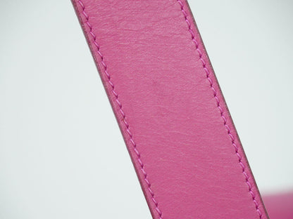 CELINE Hand Bag Tote Purse Leather Pink Authentic