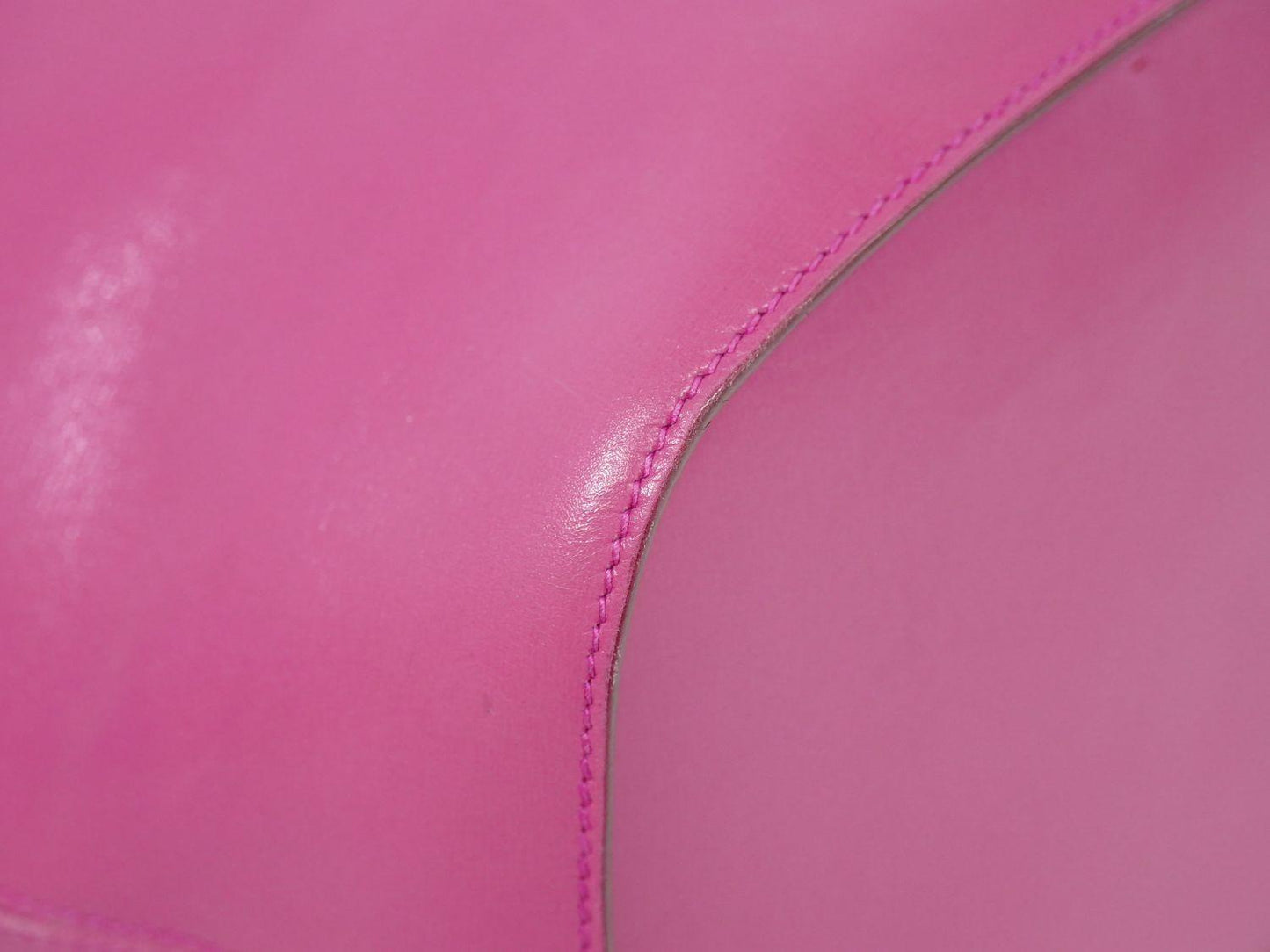 CELINE Hand Bag Tote Purse Leather Pink Authentic