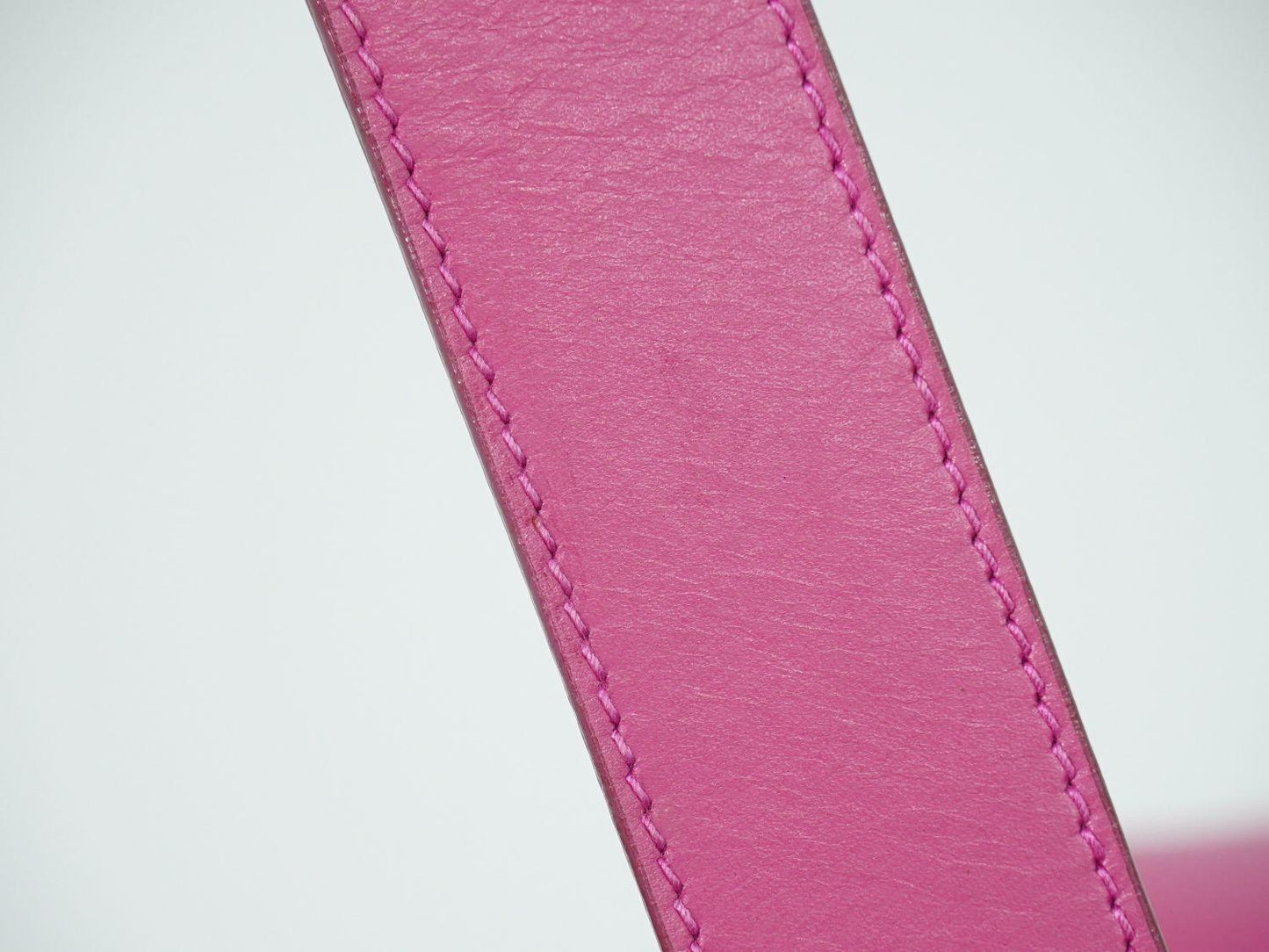 CELINE Hand Bag Tote Purse Leather Pink Authentic