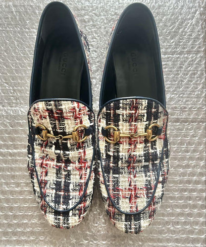 GUCCI Loafers Shoes Horse Bit EU 37.0 US 7.0 Multicolor Authentic